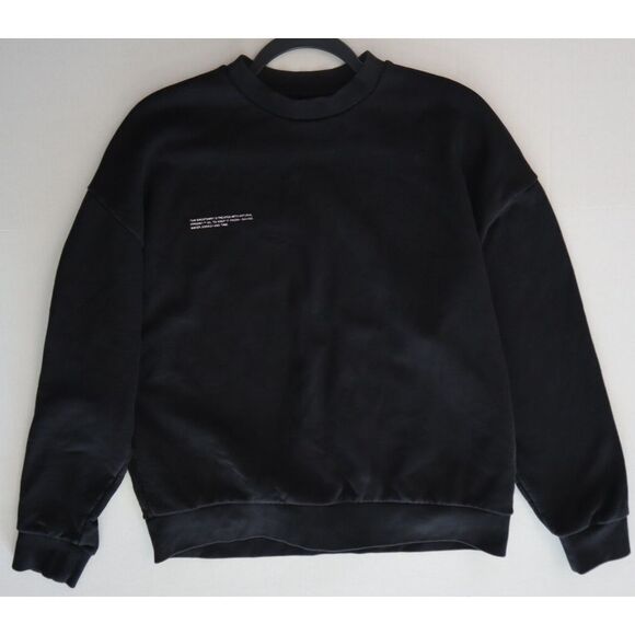 Pangaia Unisex Sz Large Black Relaxed Fit Organic Cotton DNA Sweatshirt - Picture 8 of 9